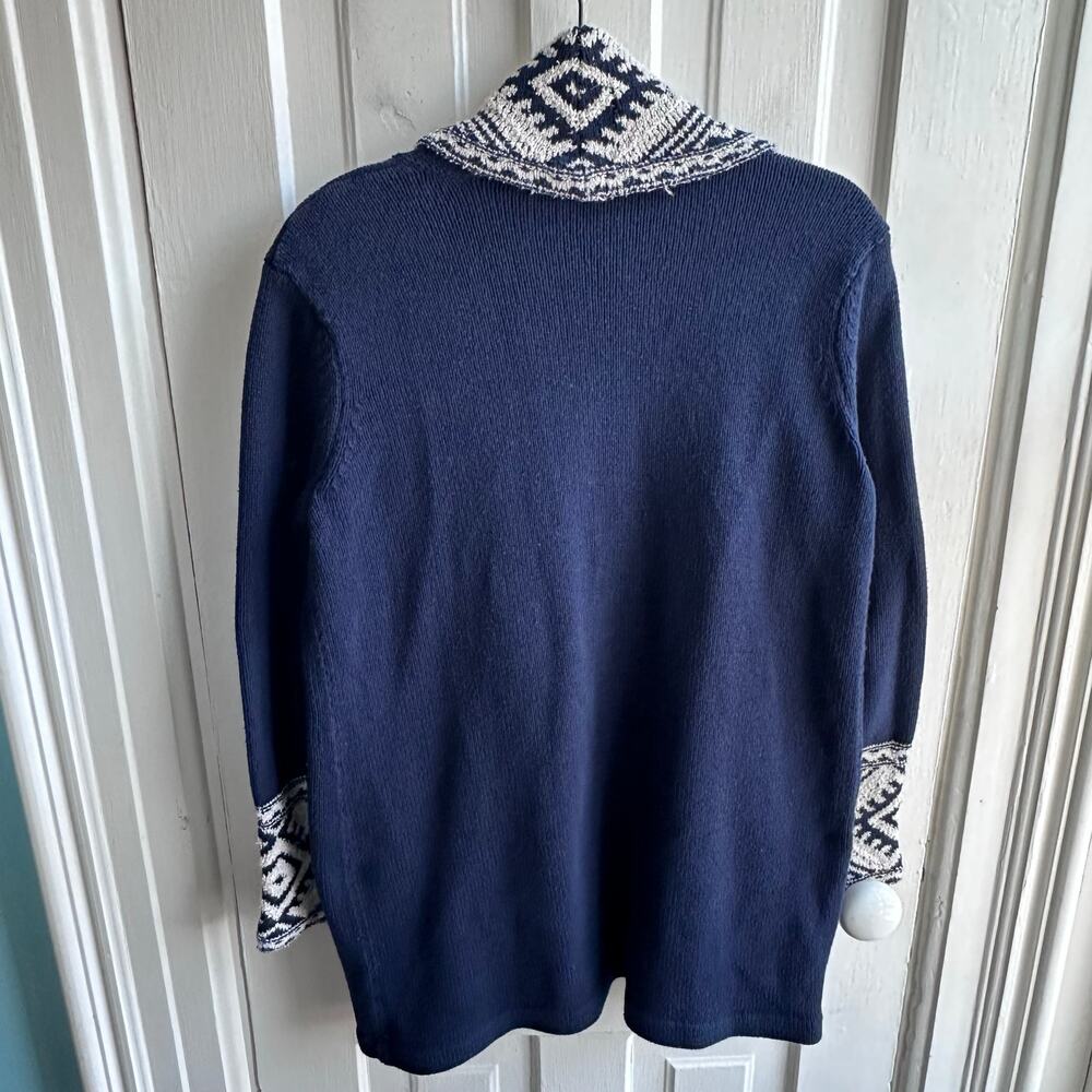 Lauren Ralph Lauren Heritage Southwestern Shawl Collar Cardigan - Picture 4 of 7